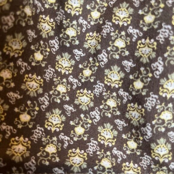 Rebecca Taylor Feather Fleur Ruched Smocked Mock Neck Cotton Blouse Size 10 - Picture 7 of 14